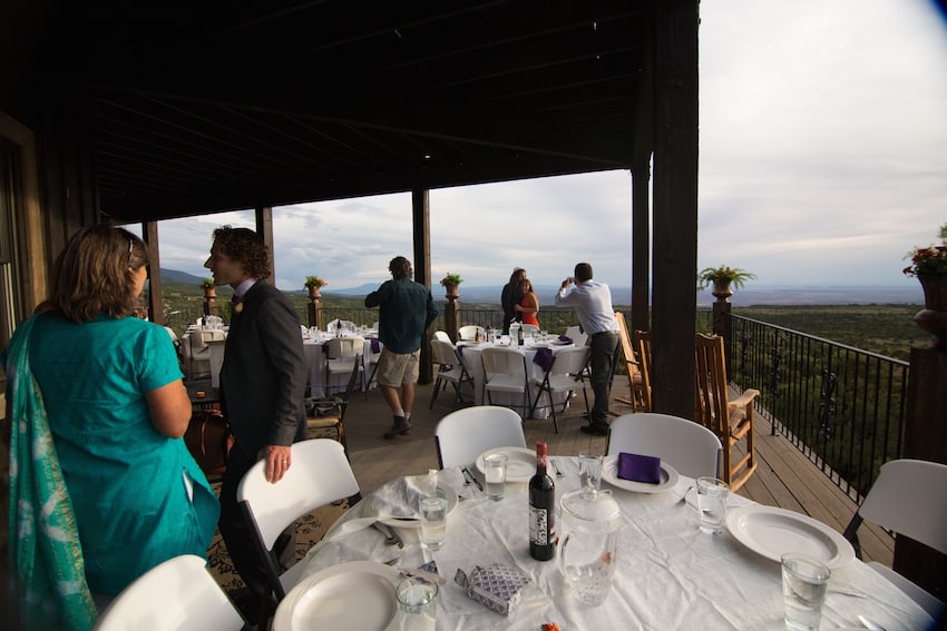 a wedding reception at Ceder Bend Lodge